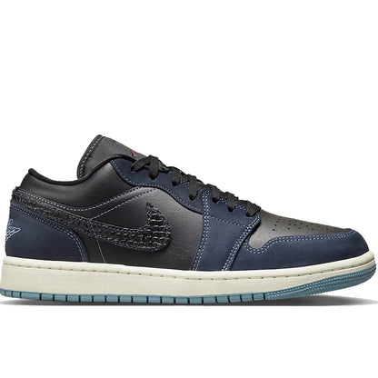 Air Jordan 1 Low Black Dark Obsidian Sail