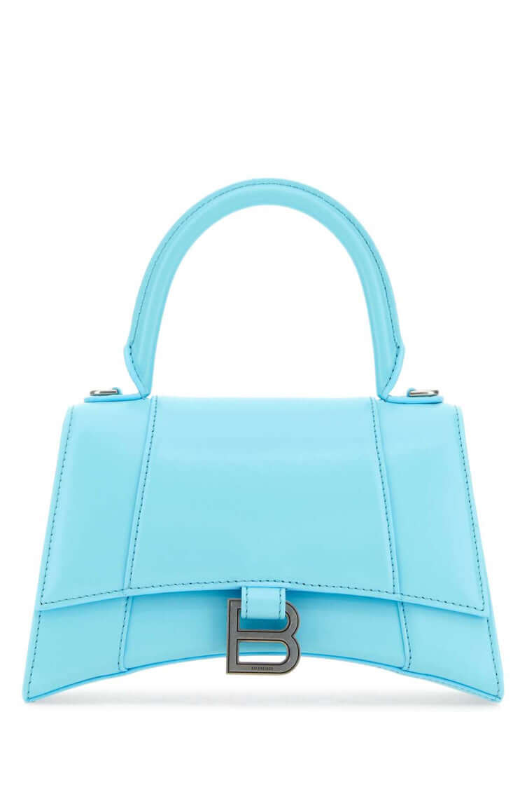 Balenciaga Light Blue Hourglass Small Satchel Bag - Size: One Size Bags | Shop From The Mirage