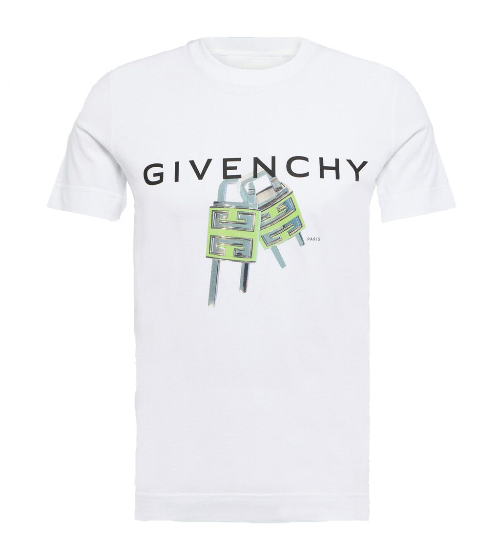 Givenchy Graphic Plug Logo T-Shirt – White