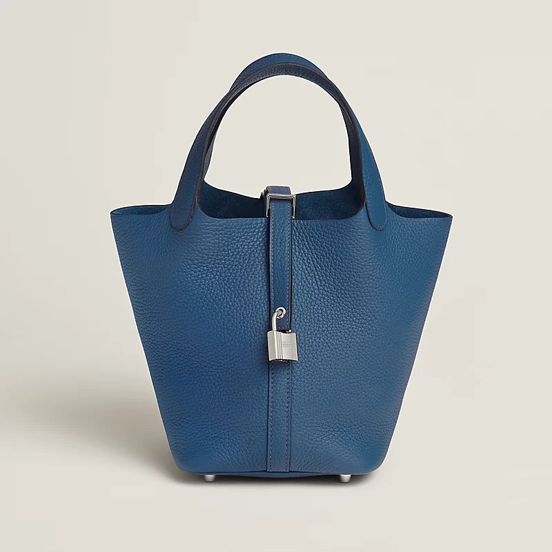 Picotin Lock 18 bag in Bleu Tie