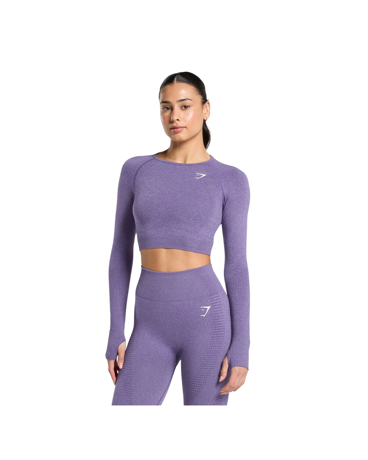 Gymshark Vital Crop Top Functional Purple Marl