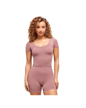 Gymshark Soft Sculpt Midi T-Shirt Calm Pink