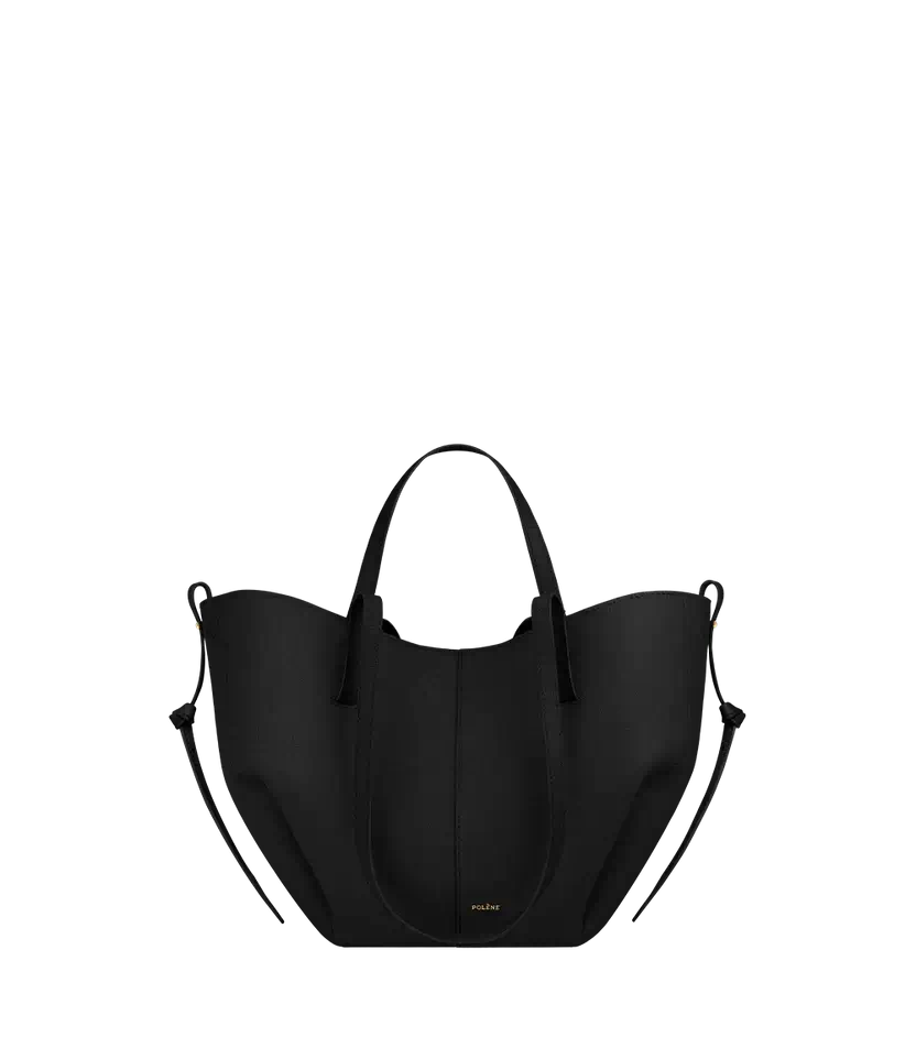 Polene Cyme Mini Edition Textured Black - Size: One Size Bags | Shop From The Mirage