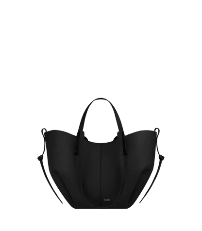 Polene Cyme Mini Edition Textured Black - Size: One Size Bags | Shop From The Mirage