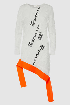 OSLO CABLE KNIT DRESS WITH GROSGRAIN EDGE