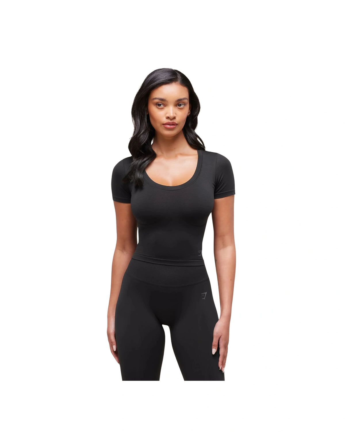 Gymshark Soft Sculpt Midi T-Shirt Black