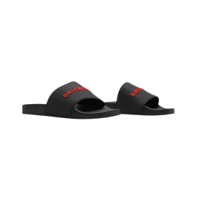 Balenciaga Pool Slides 'Black Red'