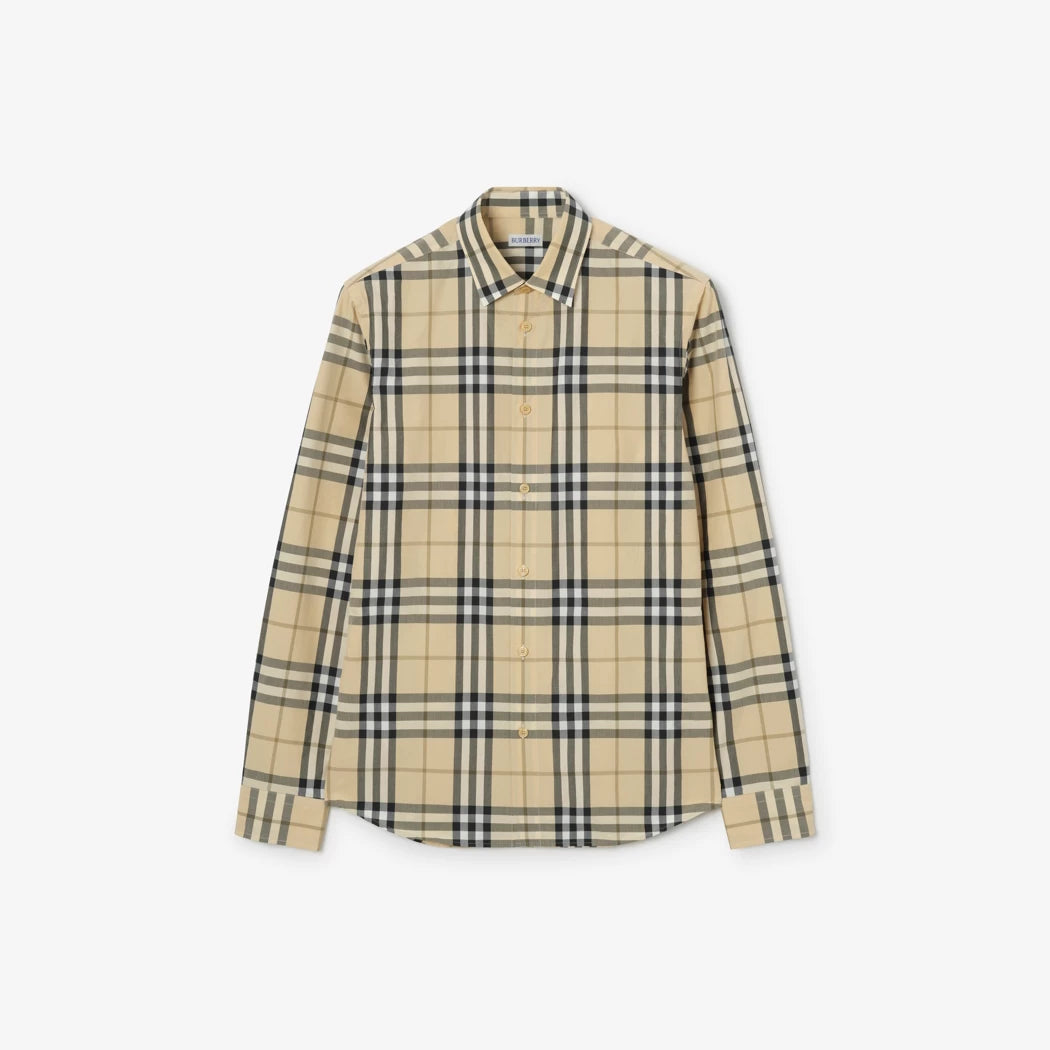 Burberry Slm Fit Check Cotton Shirt