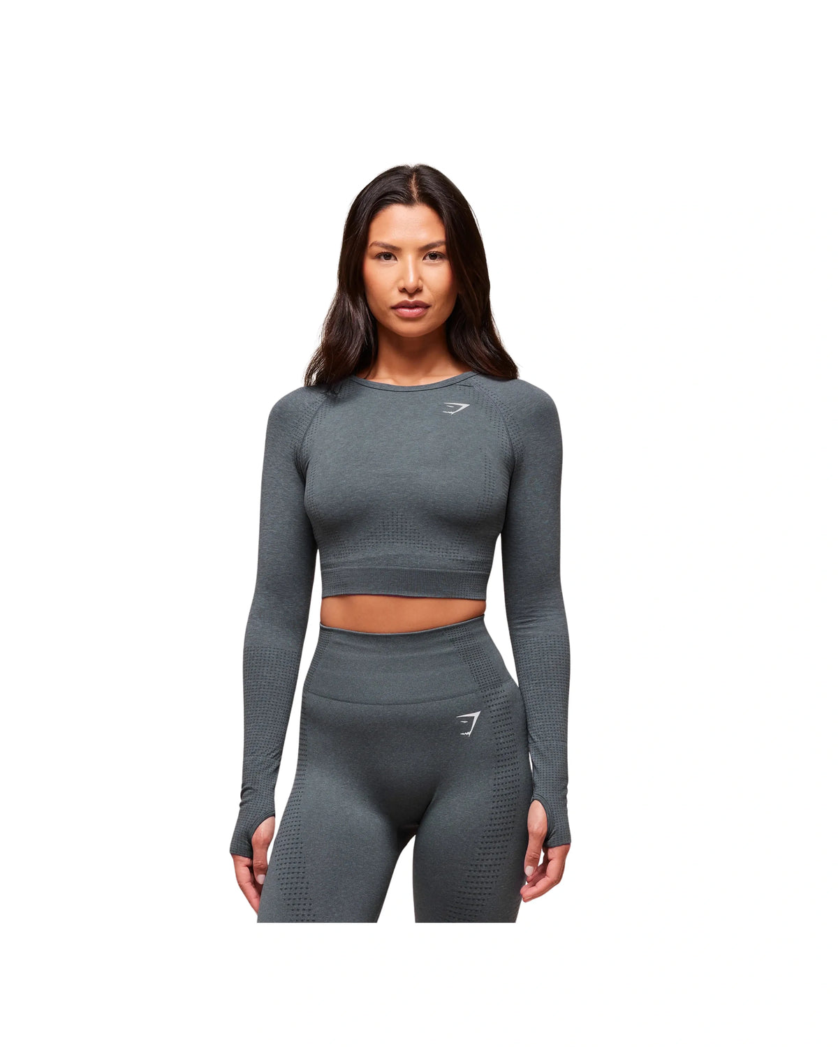 Gymshark Vital Crop Top Strong Grey Marl