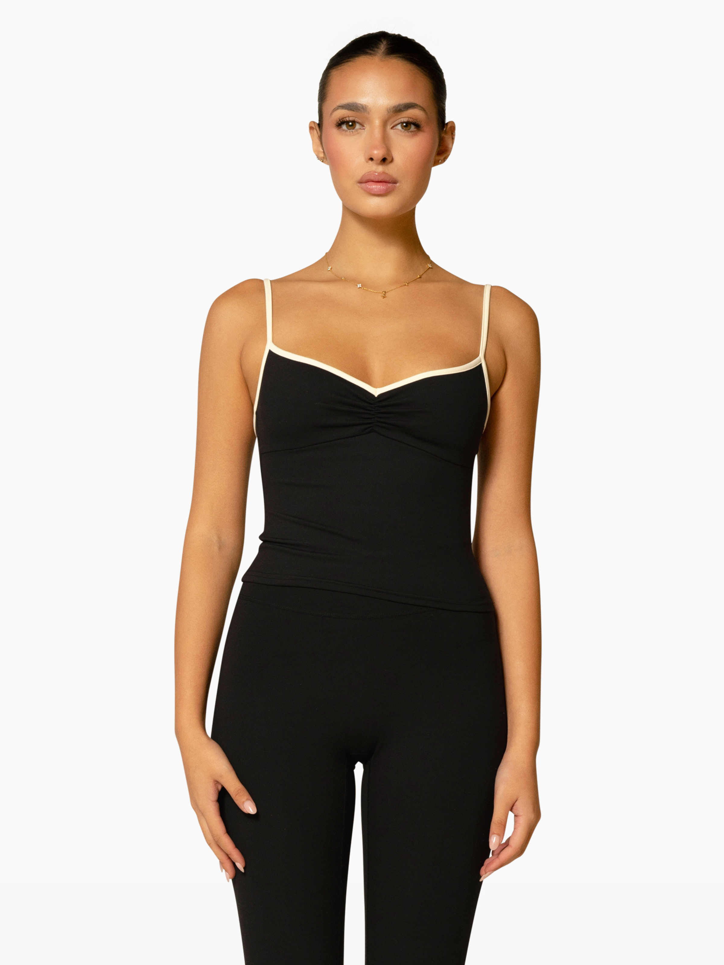 The Ballet Tank / Black-Cream