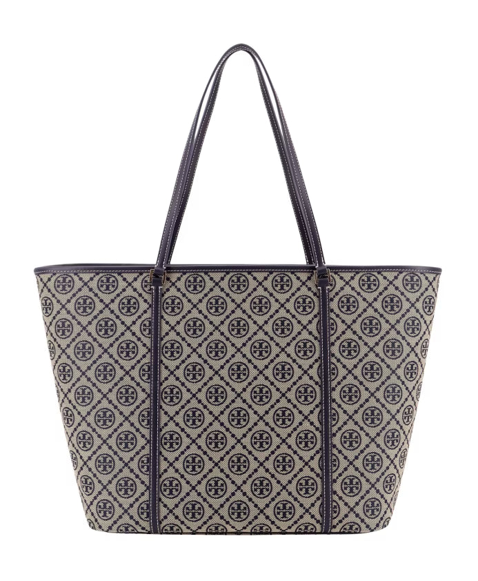 T Monogram Zip Tote