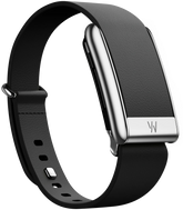5.0 LeatherLuxe Straight Band | Black/Cream with Titanium
