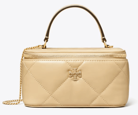 Tory Burch KIRA DIAMOND QUILT PAVÉ LOGO VANITY CASE - Bags | Shop From The Mirage