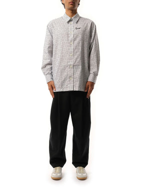 Kenzo Weave Oversized Shirt in White