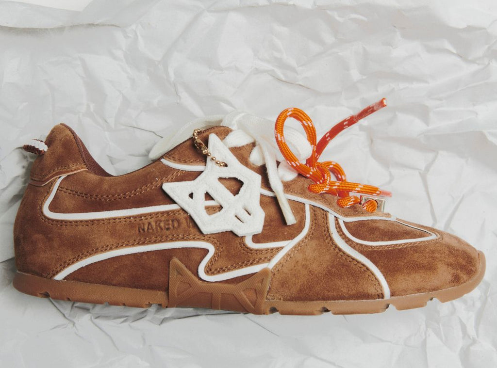 Adored Tan/White Suede