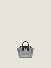 Micro Antigona bag in satin with strass