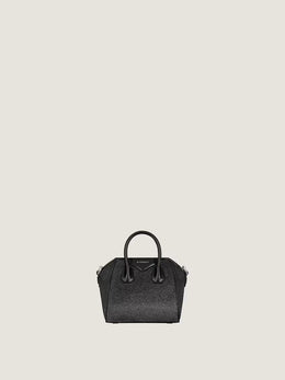Micro Antigona bag in satin with strass