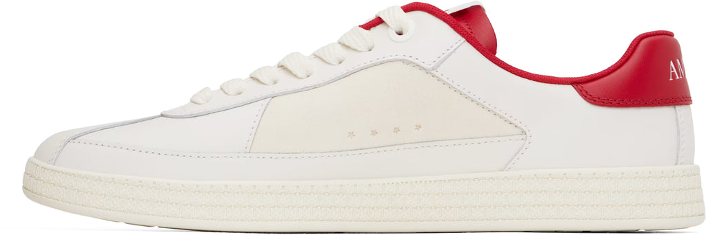 AMIRI White & Red Pacific Sneakers