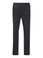 Dolce e gabbana Black Pants with Embroidered Logo on Side in Cotton Man