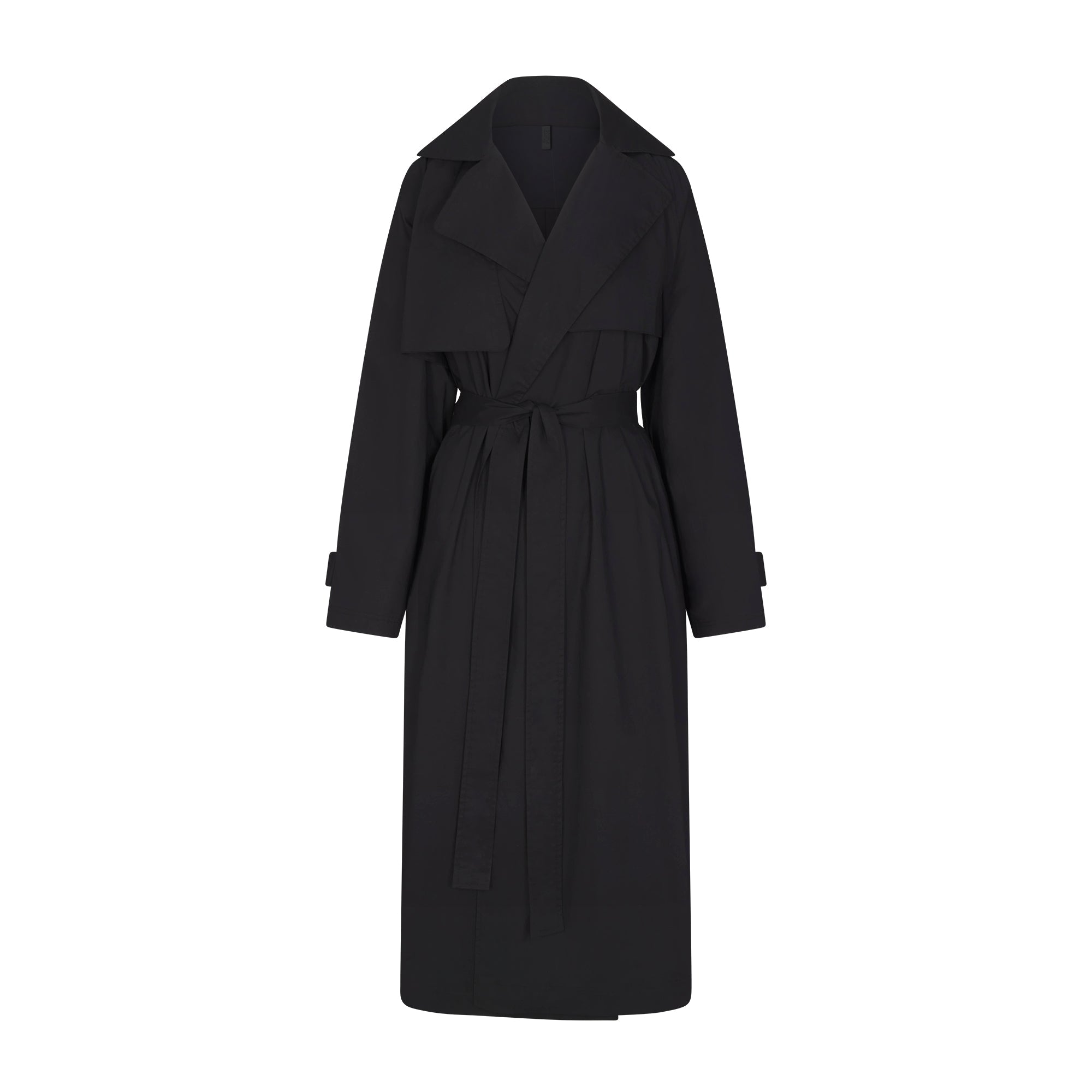Woven Cotton Oversized Trench Coat