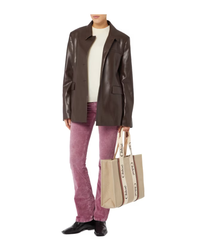 Stylish Shoulder Bag with Logo Print