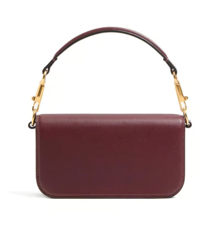 Valentino Garavani Maroon Loco Small Shoulder Bag
