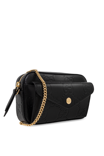 Gucci BLACK ‘GG Super Mini’ Shoulder Bag