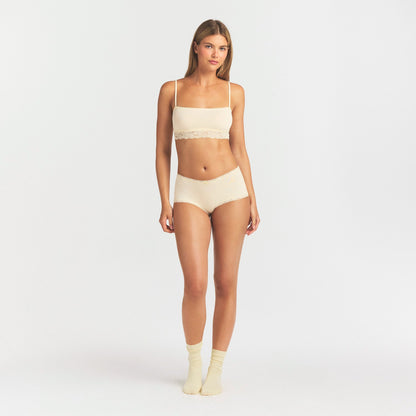 Lightweight Cotton Lace Boy Short