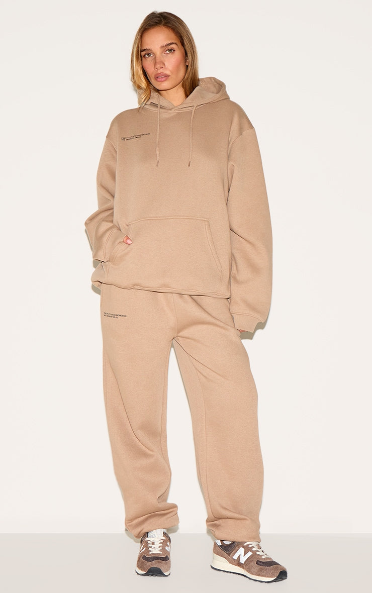 PRETTYLITTLETHING Mocha Established 2012 Joggers
