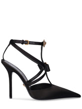 Versace 110mm Satin slingback heels