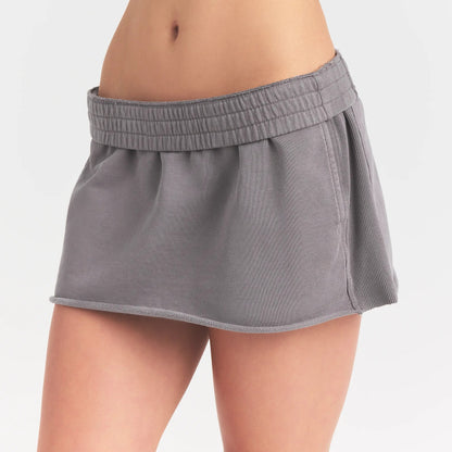 Boyfriend Fleece Mini Skirt