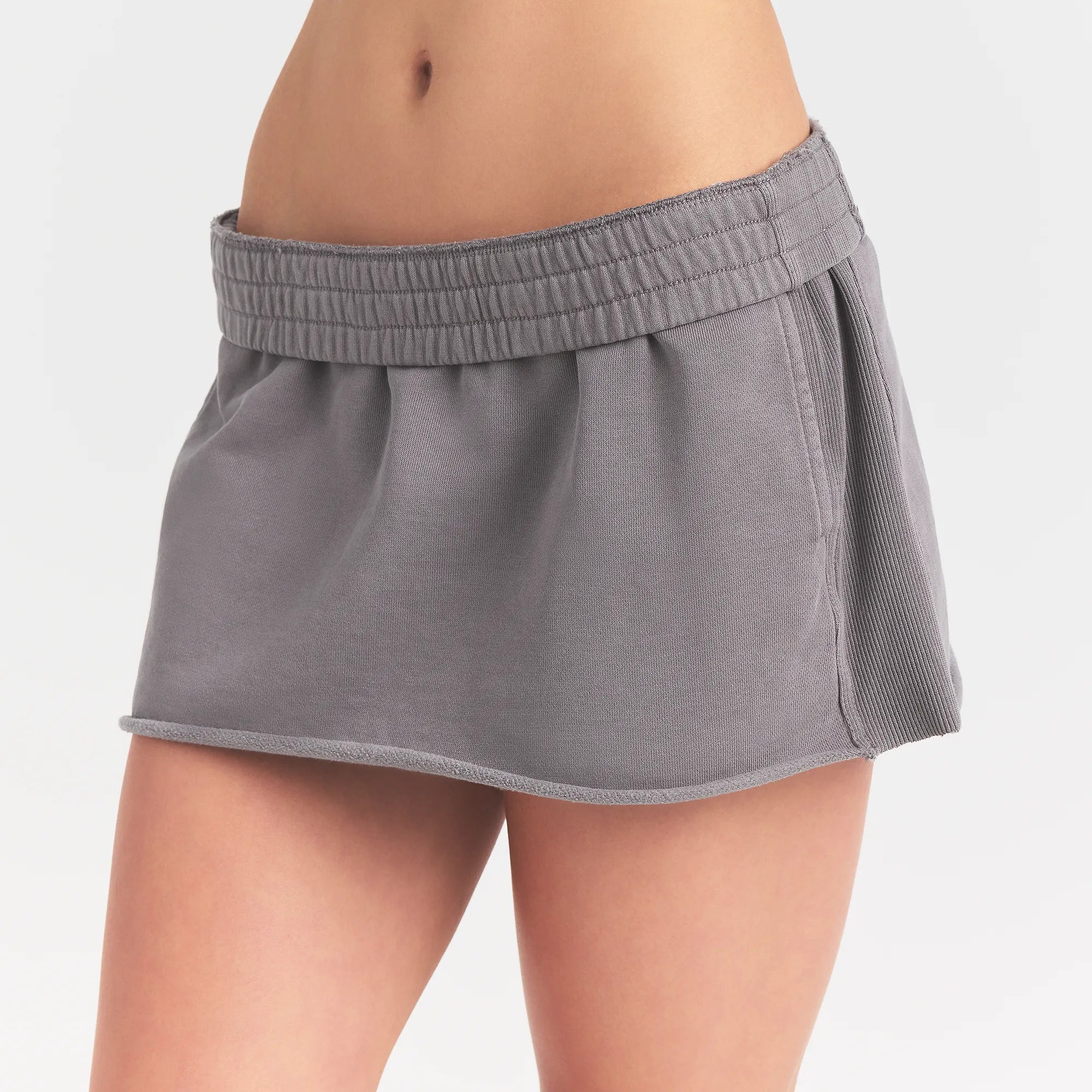 Boyfriend Fleece Mini Skirt