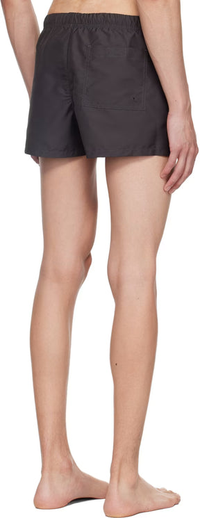 Versace Underwear Black Cartouche Swim Shorts