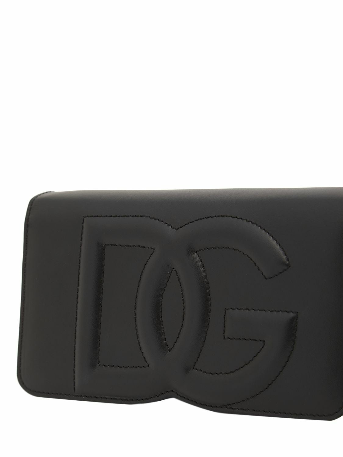 DG-logo leather phone bag