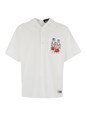 Msgm White Shirt with Chest Patch in Cotton Man
