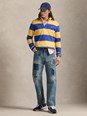 Polo ralph lauren "Rugby Classic Fit" Multicolor Polo Shirt with Pony Embroidery on the Front and All-Over Striped Motif in Cotton Man