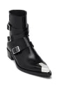 Alexander McQueen Punk Triple Strap Ankle Boots