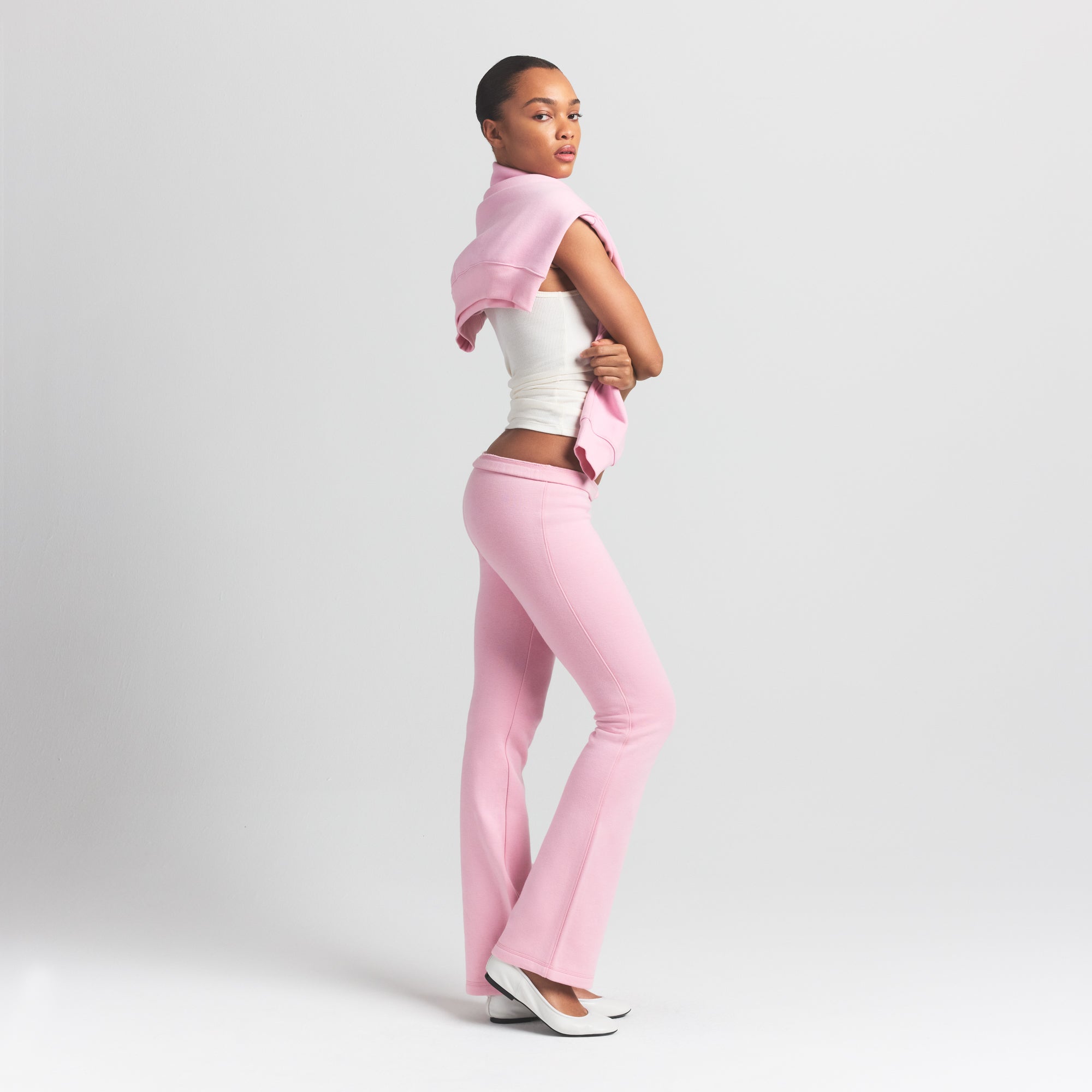 Cotton Fleece Slim Pant