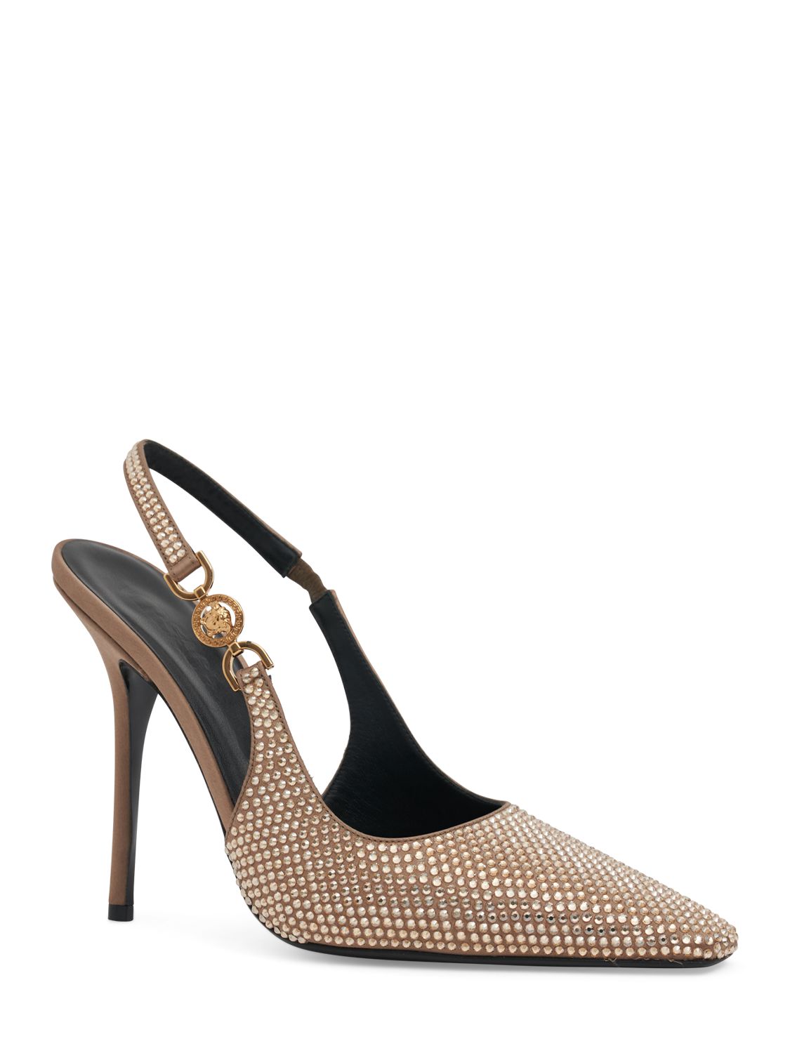 Versace Versace 110mm Satin & crystal pumps - Size: UK 5 Heels | Shop From The Mirage