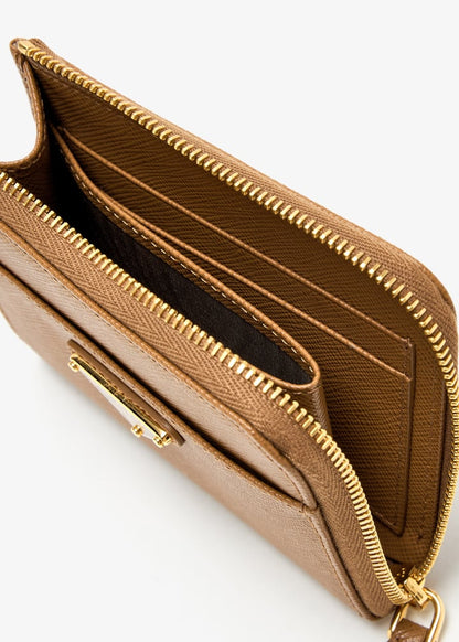 Prada Small Saffiano leather zipper wallet