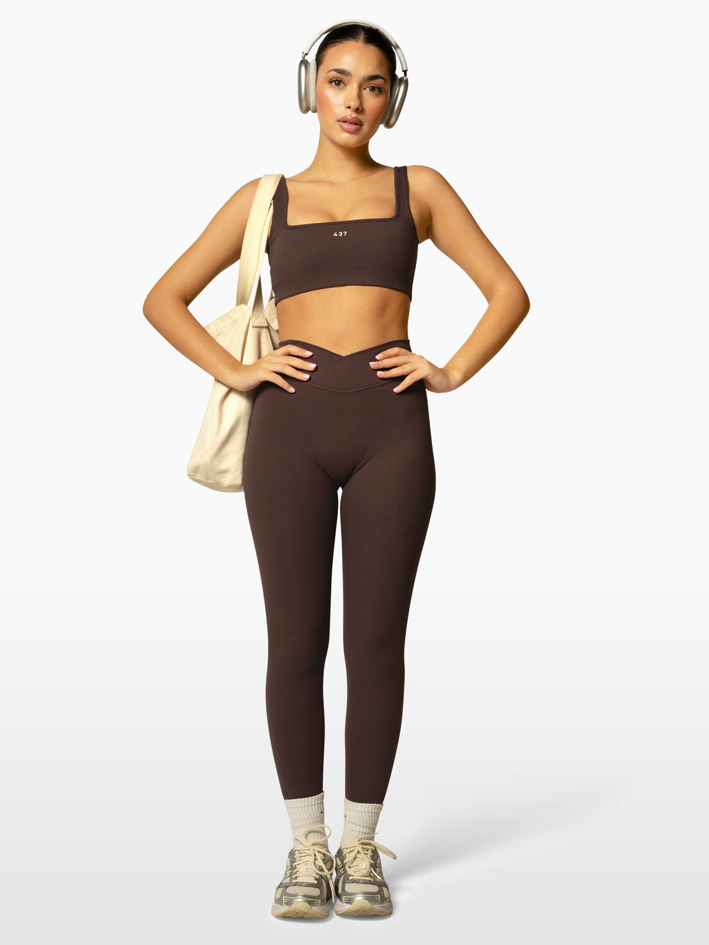 The V Legging / Espresso