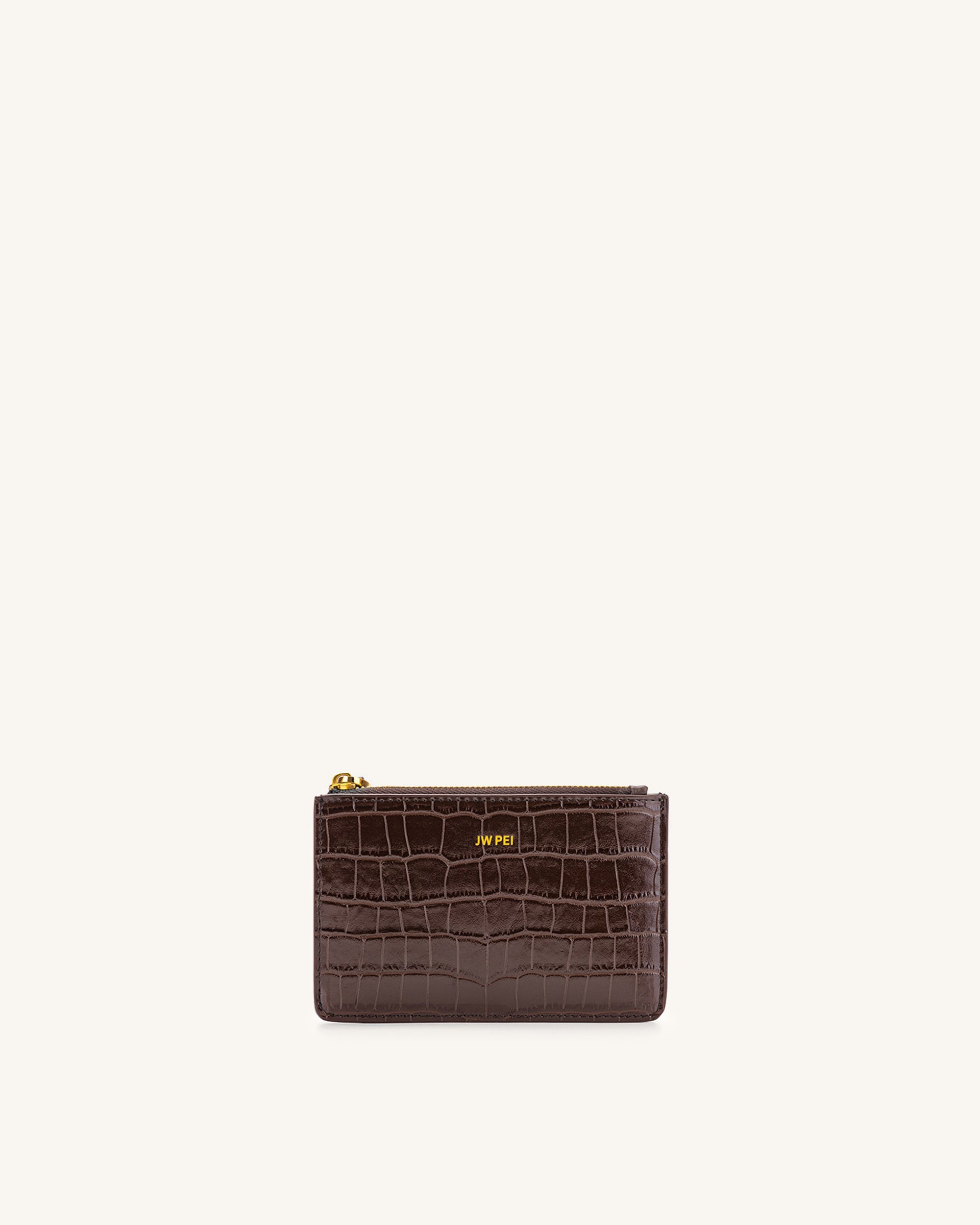 Quinn Zipped Card Holder - Ice Croc