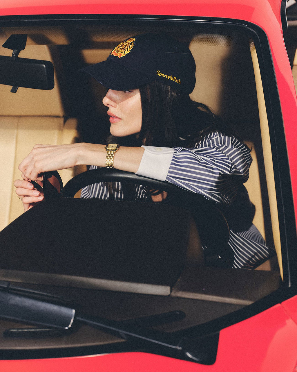 H&W Crest Hat - Navy/Ruby/Gold