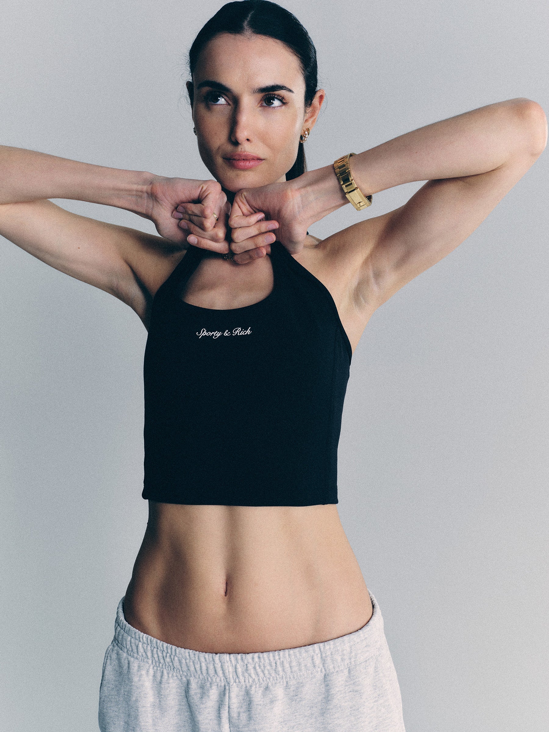 Syracuse Sports Tank - Black/White