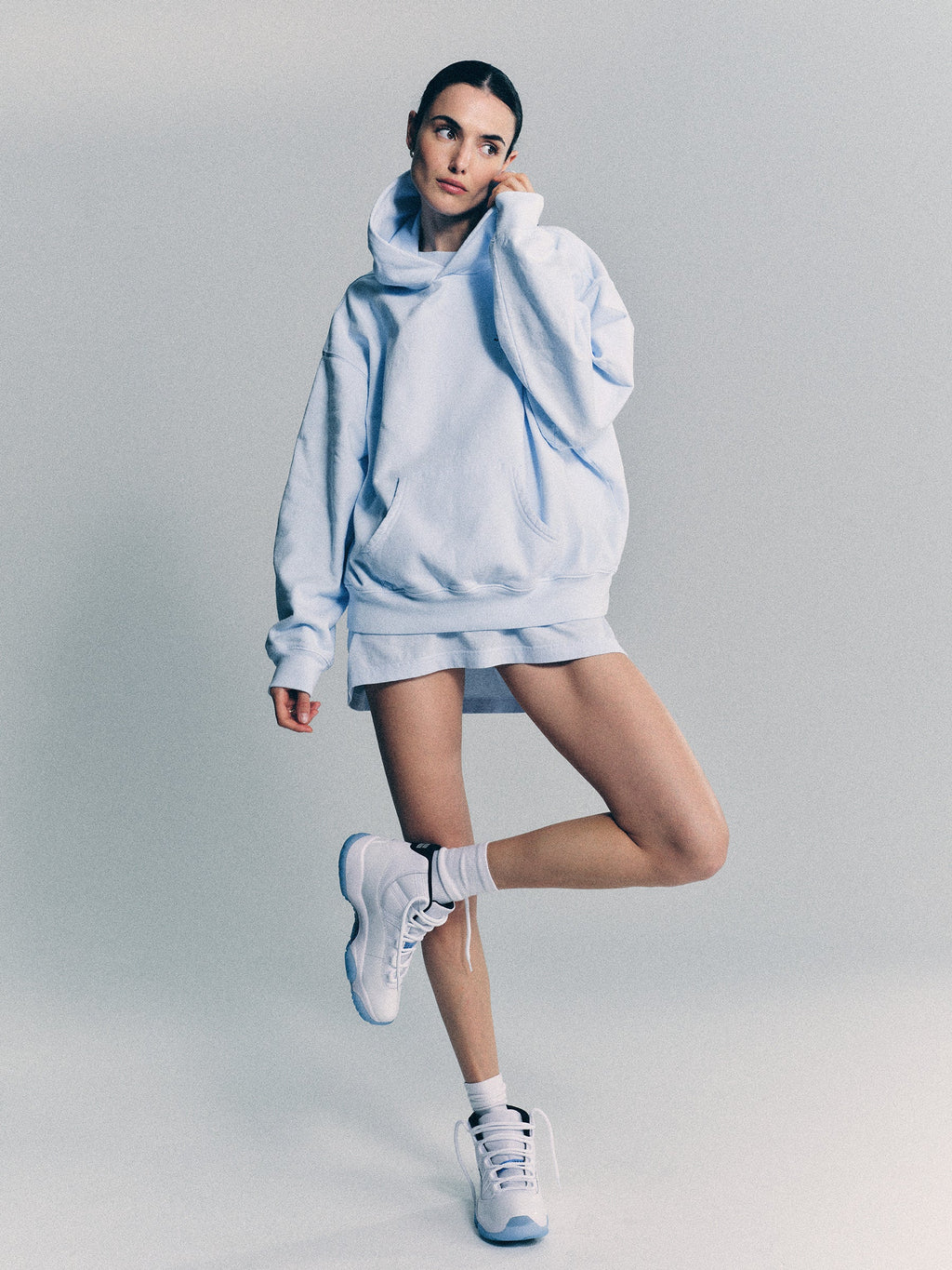 Syracuse Embroidered Hoodie - Ciel/Navy