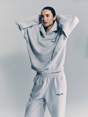 Syracuse Embroidered Hoodie - Heather Gray/Navy