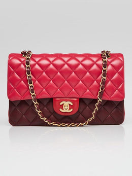 Chanel Mini Rectangular Classic Tricolor Lambskin Single Flap crossbody bag