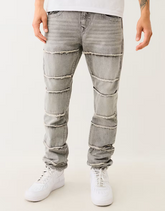 ROCCO STACKED FRAYED SKINNY JEAN