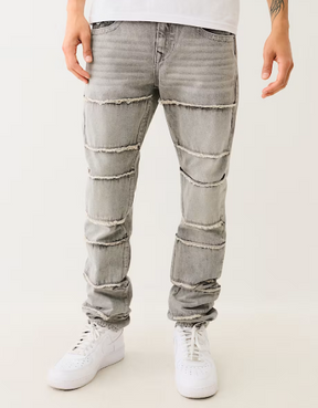 ROCCO STACKED FRAYED SKINNY JEAN