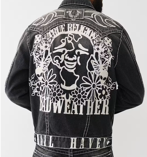 BW x TR BIG T FLAME TRUCKER JACKET
